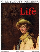 Norman Rockwell's Girl Scouts Number from the November 8, 1924 Life Magazine cover