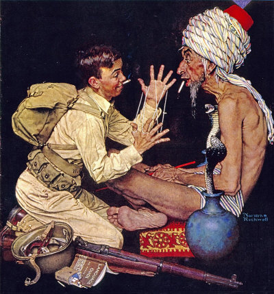 Norman Rockwell: Willie Gillis: Cat's Cradle