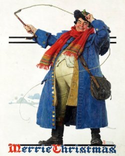 Norman Rockwell Robust Man With Whip