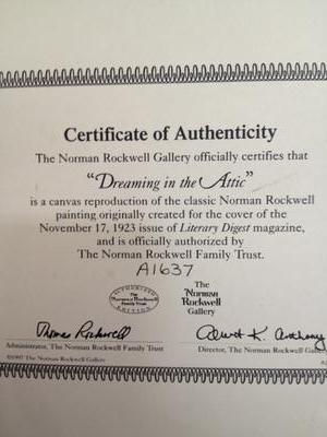 Certificate of Authenticity